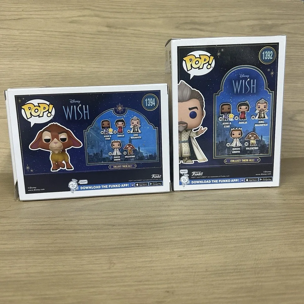2 Wish Funko Pop! Vinyl  Disney King Magnifico #1392 Valentino #1394 Lot Walmart